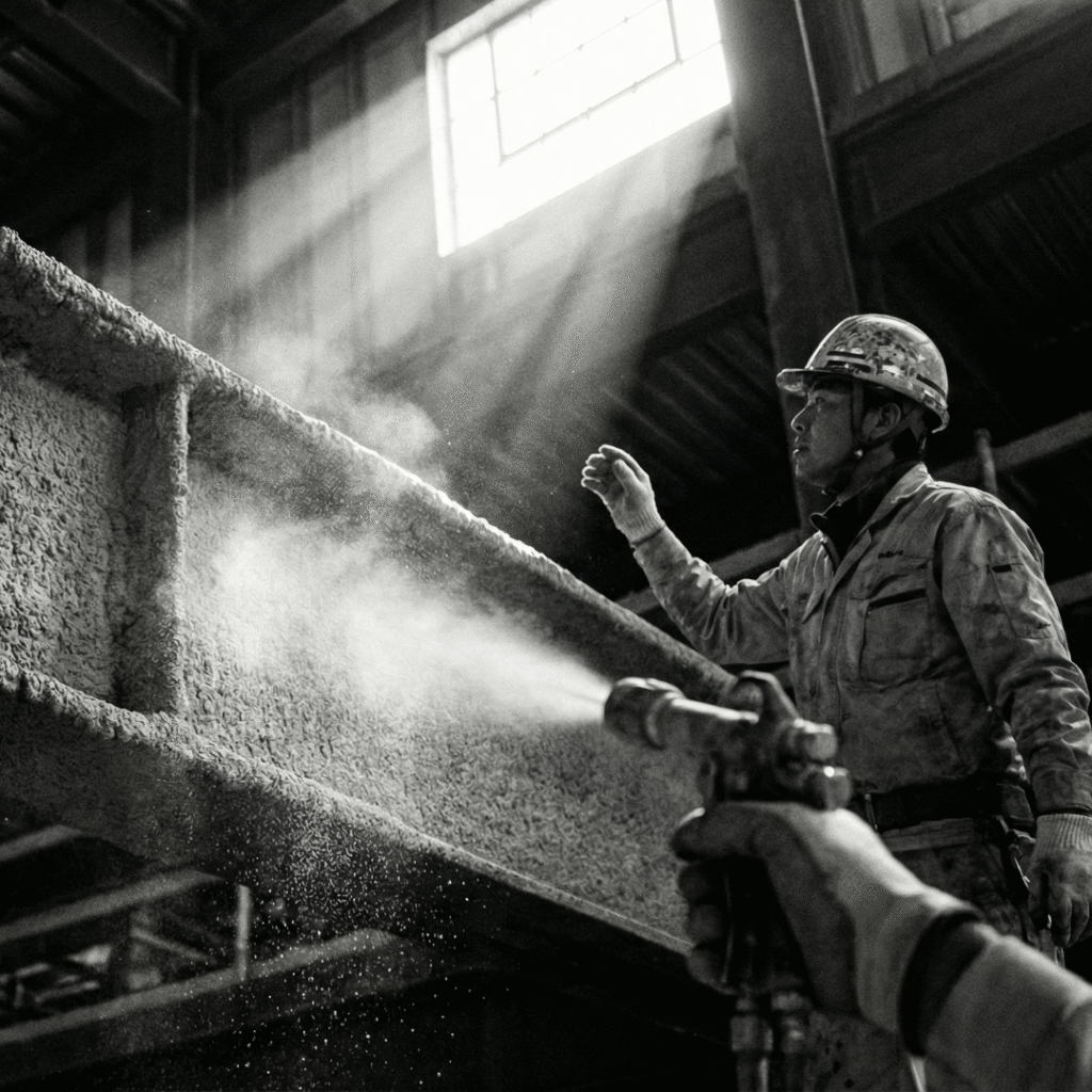 workman fireproofing steel